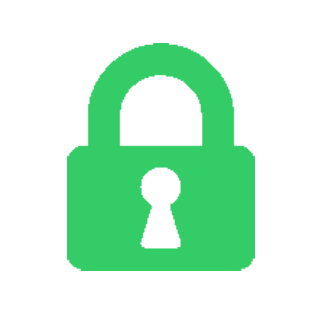 green secure lock